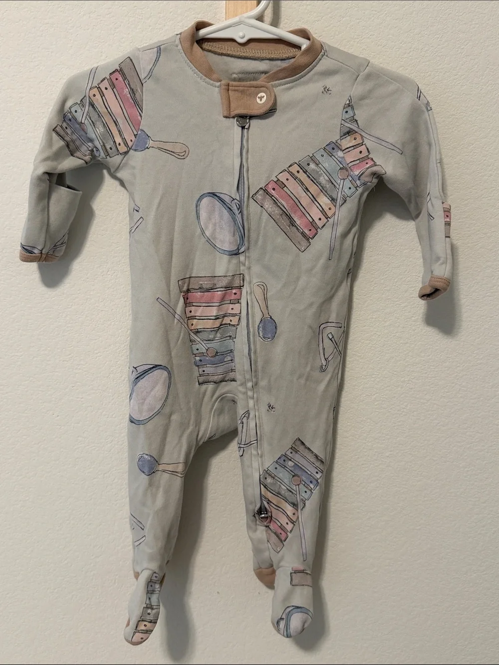 Burt's Bees Baby Boys Organicn Cotton Sleep & Play Footed Pajama Easy Zip 0-3m